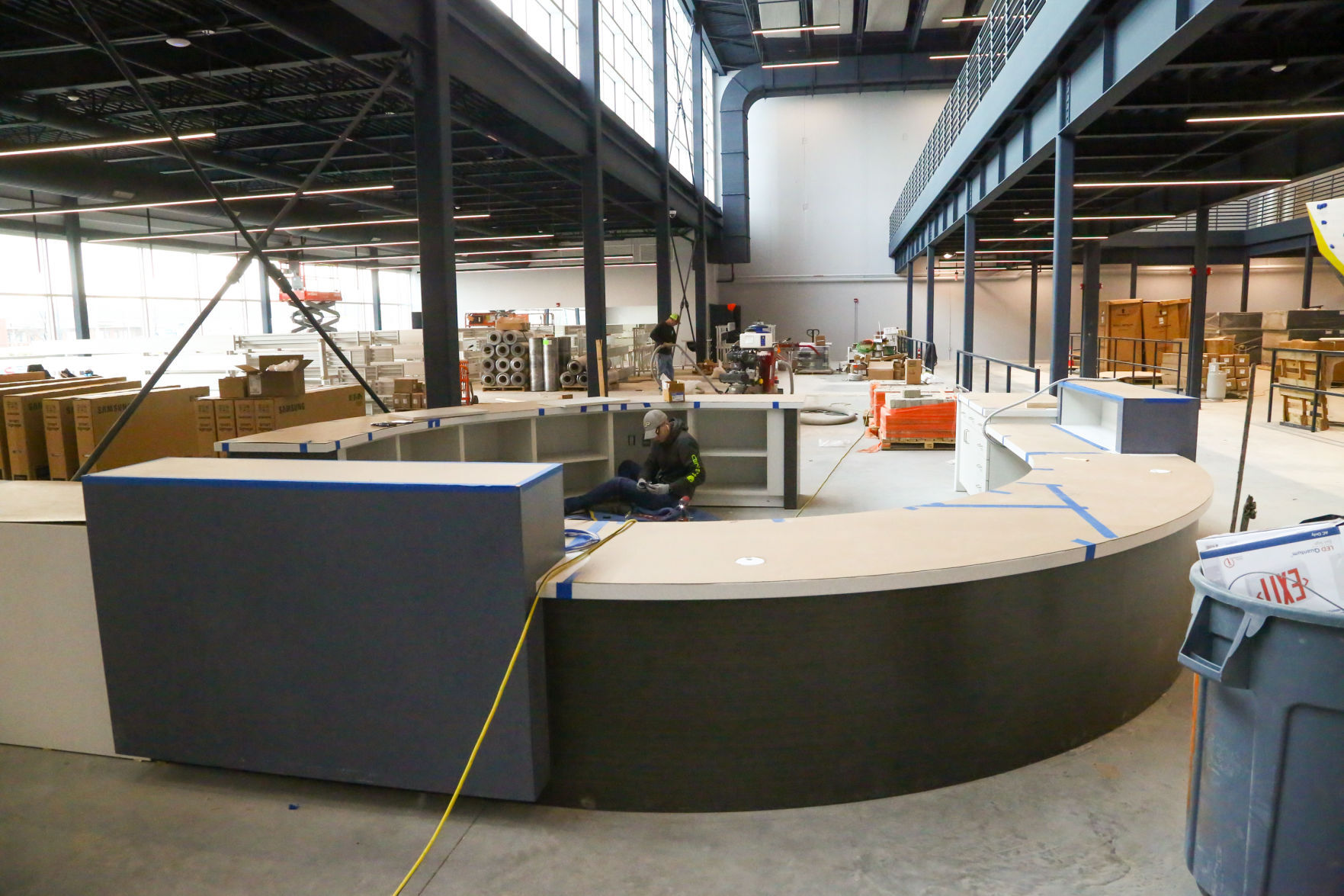 Work is moving along quickly on the Merrillville Community Center